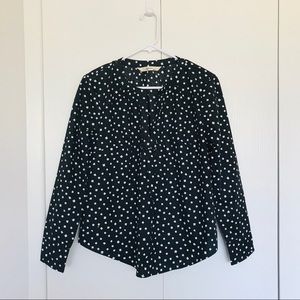 Zapelle (eShakti) Polka Dot Cotton Poplin Blouse